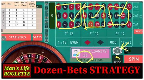 dozen roulette strategy